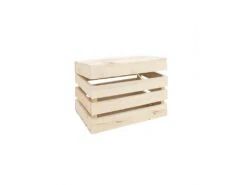 Coffre En Bois Naturel 39x33x30,5cm 12 Coffre En Bois Naturel 39x33x30,5cm -Electroménager Soldes banc bout de lit malle et coffre 8926459