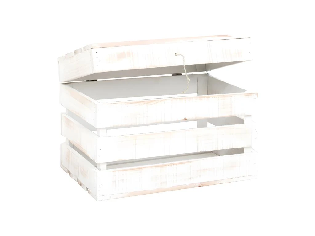 Coffre En Bois Décapé 39x33x30,5cm 3 Coffre En Bois Décapé 39x33x30,5cm