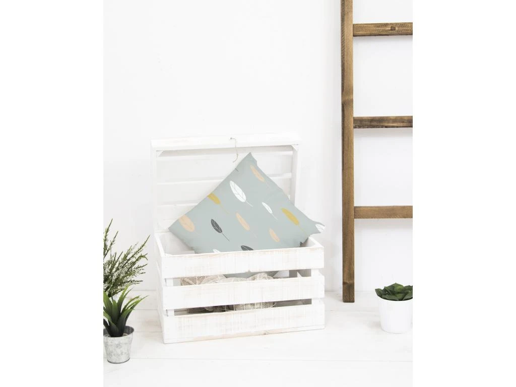 Coffre En Bois Décapé 39x33x30,5cm 4 Coffre En Bois Décapé 39x33x30,5cm – Image 2