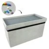 Coffre Blanc Pliable Gris Compatible Briques - Gris Clair -Electroménager Soldes banc bout de lit malle et coffre 9236051