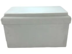 Coffre Blanc Pliable Gris Compatible Briques - Gris Clair -Electroménager Soldes banc bout de lit malle et coffre 9236057