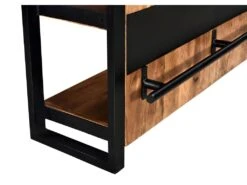 Meuble De Bar HARLEM - Bois De Manguier & Métal - Naturel -Electroménager Soldes bar 354427