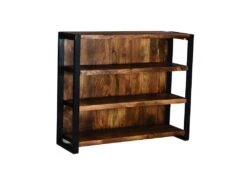 Meuble De Bar HARLEM - Bois De Manguier & Métal - Naturel -Electroménager Soldes bar 354431