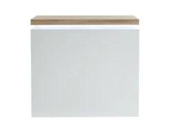Meuble De Bar HALO II - MDF Laqué Blanc - LEDs - Blanc Et Chêne -Electroménager Soldes bar 418987