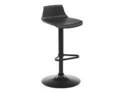 Ensemble "Mange Debout" : Meuble De Bar MORENA + 2 Tabourets De Bar CALAS - Noir Et Effet Noyer -Electroménager Soldes bar 428025