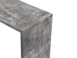 Meuble De Bar Pivotant - 2 Portes, 1 Tiroir Et 1 Niche - MDF - Blanc Laqué Et Béton - ELDIR -Electroménager Soldes bar 480887