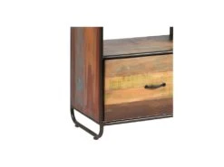 Étagère 1 Tiroir Bois Recyclé - CHALERSTON -Electroménager Soldes bibliotheque vitrine et etagere 11124379