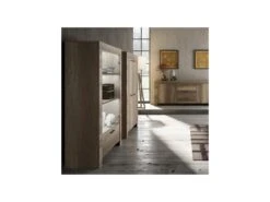 Vaisselier 4 Portes Chêne Moyen - VERONE -Electroménager Soldes buffet 11127865