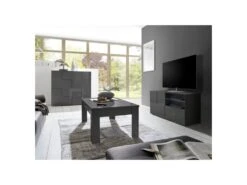 Vaisselier 2 Portes Laqué Gris Brillant - TICATO 7 Vaisselier 2 Portes Laqué Gris Brillant - TICATO -Electroménager Soldes buffet 11128363