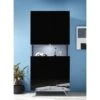 Vaisselier 2 Portes Laqué Noir à LEDs - TARENTE N°2 -Electroménager Soldes buffet 11140337