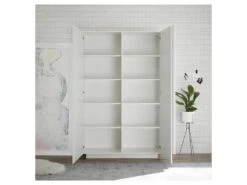 Vaisselier 2 Portes Laqué Blanc Brillant - STARS 11 Vaisselier 2 Portes Laqué Blanc Brillant - STARS -Electroménager Soldes buffet 11140403