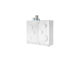 Vaisselier 2 Portes Blanc Laqué Brillant - PEPPERONI