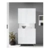 Vaisselier 2 Portes Laqué Blanc à LEDs - TARENTE N°1 -Electroménager Soldes buffet 11140501