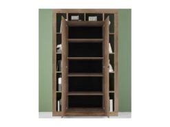 Vaisselier 2 Portes Chêne Noisette - RAVENNE -Electroménager Soldes buffet 11140561