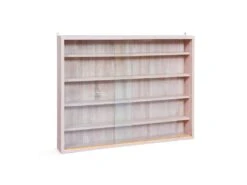 MELINA - Pack Buffet 3 Portes + Vitrine Murale Aspect Chêne -Electroménager Soldes buffet 12914777