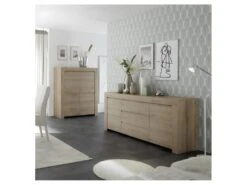 Vaisselier 4 Portes Chêne Naturel - PISE -Electroménager Soldes buffet 13213361