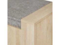 FANNY - Buffet 4 Portes 1 Tiroir Aspect Bois Et Pierre 10 FANNY - Buffet 4 Portes 1 Tiroir Aspect Bois Et Pierre -Electroménager Soldes buffet 9514273