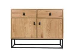 ABRIL - Buffet 2 Portes 2 Tiroirs Aspect Bois -Electroménager Soldes buffet 9516705