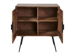 BENGAL - Buffet 2 Portes Manguier Et Métal Noir -Electroménager Soldes buffet 9517763