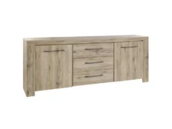 VIDSEL - Buffet 2 Portes 3 Tiroirs -Electroménager Soldes buffet 9519185