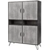 ASCA - Meuble Bar 4 Portes -Electroménager Soldes buffet 9520291