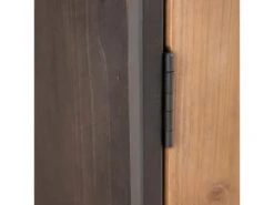 KAHLA - Buffet 2 Portes 3 Tiroirs Métal Et Bois -Electroménager Soldes buffet 9520347