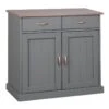 MELINA - Buffet 2 Portes 2 Tiroirs Coloris Gris 2 MELINA - Buffet 2 Portes 2 Tiroirs Coloris Gris -Electroménager Soldes buffet 9526933