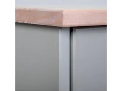 MELINA - Buffet 2 Portes 2 Tiroirs Coloris Gris -Electroménager Soldes buffet 9526939