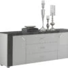 LUNA - Buffet 2 Portes 3 Tiroirs -Electroménager Soldes buffet 9528783