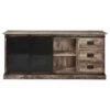SUMATRA - Buffet 2 Portes Manguier Et Métal Noir -Electroménager Soldes buffet 9531253