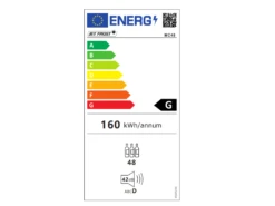 Cave à Vin De Service - 48 Bouteilles - Thermostat Ajustable - KELIBIA -Electroménager Soldes cave a vin 419383
