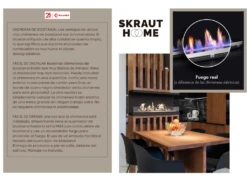 Cheminée Au Bioéthanol, 50 Cm, Brûleur Au Bioéthanol, Acier Inoxydable, Encastrable -Electroménager Soldes cheminee 12435131