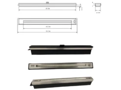 Cheminée Au Bioéthanol, 50 Cm, Brûleur Au Bioéthanol, Acier Inoxydable, Encastrable -Electroménager Soldes cheminee 12435135
