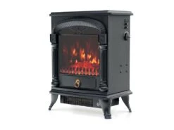 Cheminée Électrique 1950W Kekai Arizona 37x23x51 Cm Noir Avec Simulation De Feu Pour Intérieur