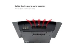 Cheminée Électrique Murale 2000W Kekai Jersey 88x15x56 Cm Noir Simulation Feu Télécommande Incluse Pour Intérieur -Electroménager Soldes cheminee 19433717