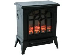 Cheminée électrique Style Rétro CAMPAGEM Noire