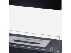 Cheminée Bioéthanol Sur Pied Kekai Krakatoa 60x26x45 Cm Brûleur En Acier Inoxydable, Verre Trempé Et Étouffoir -Electroménager Soldes cheminee 22028053