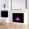 Cheminée électrique Murale LED 7 Effets Flammes + 7 Couleurs Ambiance + Galets Télécommande Thermostat 1000-2000 W Minuterie Noir -Electroménager Soldes cheminee 22167487