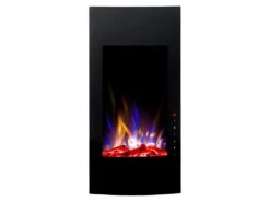 Cheminée électrique Incurvée VULCANO - L41 X P13 X H81 Cm - Noire 17 Cheminée électrique Incurvée VULCANO - L41 X P13 X H81 Cm - Noire -Electroménager Soldes cheminee 267957