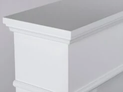 Cheminée électrique à Poser VESUVIA - Avec Manteau - L98 X P24 X H102.5cm - Blanche -Electroménager Soldes cheminee 309009