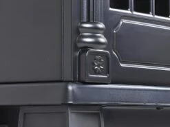 Cheminée électrique Poêle PITON - L41 X P25.5 X H56.5 Cm - Noire -Electroménager Soldes cheminee 390193