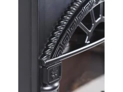 Cheminée électrique Poêle PITON - L41 X P25.5 X H56.5 Cm - Noire -Electroménager Soldes cheminee 390195