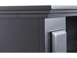 Cheminée électrique à Poser LOPEVI - Avec Manteau - L99 X P25 X H82,5cm - Noire -Electroménager Soldes cheminee 443769