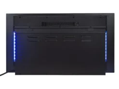 Cheminée électrique Murale LAO - L78 X P12,2 X H42,8 Cm - Noire -Electroménager Soldes cheminee 447123