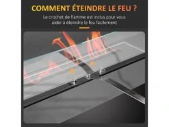 Cheminée Bioéthanol Murale Design Contemporain - Réservoir 2,8 L Couverture 30 M² - Pare-feu Verre Trempé, Kit Fixation Inclus - Dim. 102L X 16l X 43H Cm -Electroménager Soldes cheminee 9458337