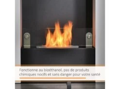 Cheminée Bioéthanol Design Contemporain - étagère, Pare-feu Verre Trempé 6 Mm - Brûleur 1,5 L - Contrôle De Flamme Et Manche Inclus - Acier Noir Blanc 11 Cheminée Bioéthanol Design Contemporain - étagère, Pare-feu Verre Trempé 6 Mm - Brûleur 1,5 L - Contrôle De Flamme Et Manche Inclus - Acier Noir Blanc -Electroménager Soldes cheminee 9458389