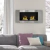 Cheminée Bioéthanol Murale Design Bauhaus 2 Brûleurs 3 L Couverture 25-30 M² Acier Inox Brossé