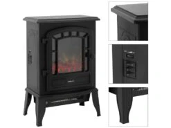 Cheminée électrique Noir élégant 1000/2000 W ML-DESIGN 10 Cheminée électrique Noir élégant 1000/2000 W ML-DESIGN -Electroménager Soldes cheminee 9458519