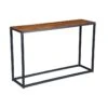 Console En Acier Et Bois De Palissandre - DENVER -Electroménager Soldes console 11129245