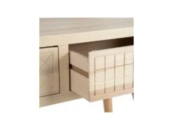 Console 2 Tiroirs Bois Clair Massif - ARENA 11 Console 2 Tiroirs Bois Clair Massif - ARENA -Electroménager Soldes console 11129313